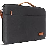 DOMISO 17 Zoll Wasserdicht Laptophülle Laptop Sleeve Case Notebook Hülle Tasche Schutzhülle für 17.3' HP Pavilion 17/MSI GS73VR Stealth Pro/Alienware 17/Dell Inspiron/Lenovo ideapad/ASUS/HP,Schwarz