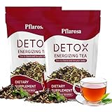 Detox Tee zum Abnehmen – 56 Tage Kräutertee-Kur mit Grüntee, Oolong, Löwenzahn – Natürliche, Grüne Helfer zur Stoffwechsel- Verdauungsunterstützung – Sanfte Entgiftung, Vegan, Pfirsichgeschmack