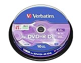 Verbatim D/L DVD+R Rohlinge (8x Speed, 10-er Stück Spindle)