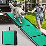 Maximale Länge 180cm Große Hunderampe Auto, Klappbare Hunderampe mit Anti-Rutsch-Oberfläche, Hunderampe Auto Klappbar für SUV, LKW & Outdoor Treppen, Hundetreppe Auto für 129kg Große Hunde SUV & LKW