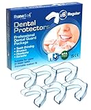 Runesol Aufbissschiene gegen Zähneknirschen, 6 x Normal, Zahnschiene Knirschen, Knirscherschiene für Nacht, Beissschiene für Bruxismus, Mouth Guard, Schiene, Schnarchschiene