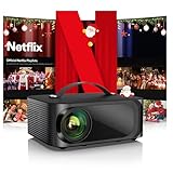 Beamer 4K【Official Netflix & Dolby Audio】 26000LM Remote Focus/6D Trapezkorrektur WiFi6 Bluetooth Smart Beamer Full HD 1080P, ONOAYO Unterstützt 4K Video Beamer Heimkino/Outdoor Handy Projektor