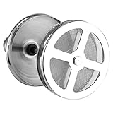 Hztyyier 800 Ml Manueller Milchaufschäumer, Handpumpen-Schaumbereiter aus Edelstahl für Cremige Latte Macchiatos und Heiße Schokolade, Doppellagiges Design für Kaffeeliebhaber (800 ml)