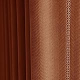 Dsnyu Vorhang Orange, Gardinen Wohnzimmer Volltonfarbe Chenille Vorhänge Dekorativ für Fenster 2er Set 96x138cm BxH