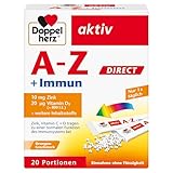 Doppelherz A–Z + Immun DIRECT – Mit Zink, Vitamin B12, Vitamin C und D als Beitrag für die normale Funktion des Immunsystems –Flüssigkeit, 20 Sachets