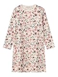 NAME IT Mädchen Nkfnightgown Ls Nostalgia Flower Noos, Peyote Melange, 146-152