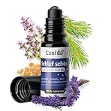 Casida Schlaf schön Roll-On – Ätherische Öle zur abendlichen Entspannung – Duft-Roll-On mit Lavendel & Muskatellersalbei, Weihrauchöl – 10 ml - Duftöl für die Aromapflege unterwegs