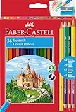 Faber-Castell 110336 - Buntstifte Set Classic Colour, 41-teilig, inkl. Spitzer und Bleistift, für Kinder und Erwachsene