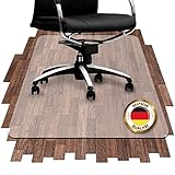 VTP HOMESTYLE Bodenschutzmatte Bürostuhl − Durchsichtige Bürostuhl Unterlage 90x120 cm − Schützende Schreibtischstuhl Unterlage