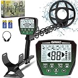 OMMO Metalldetektor Profi Set, 6 Modi Gold Detektor für Erwachsene & Kinder, IP68 Wasserdicht Suchspule Metallsuchgerät mit LCD Display, Hohe Empfindlichkeit, Starke Anti-Interferenz