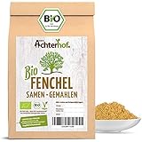 Fenchel gemahlen Bio 250g | gemahlene Fenchel Samen | Fencheltee | milder, süßlicher Geschmack | vom Achterhof
