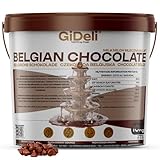 GiDeli Belgische Schokolade 10kg in Eimer - Pralinen Chips, Schokodrops Zuckerfrei - Vollmilch-Kuvertüre - Perfekt für Schokofondue, Backen, schokobrunnen, Desserts & Glasuren