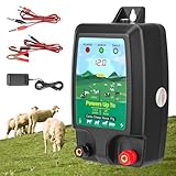 GJCrafts Weidezaungerät 10km Reichweite, 1.5-2J - Elektrozaun Energizer für Nutztiere & Haustiere - 3-Fach Stromversorgung (230V/12V/Solar) - IP45 wasserdicht - inkl. Montagematerial (Sig)