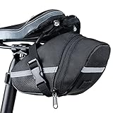 Fayemint Fahrrad Satteltasche, wasserdichte Satteltasche, Fahrrad-Satteltaschen mit Wasserflaschen-Tasche, Reflektierend Fahrradtasche
