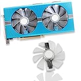 Dotodo CF1015H12D/FDC10U12S9-C Grafikkarte kühlt Lüfter für Sapphire NITRO RX 580 RX 570 RX 480 VGA-Grafikkartenkühlung, 95 mm, Weiß, 1 Stück