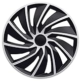 AUTO-STYLE Satz Radzierblenden Turbo Van 17-Zoll Silber/Schwarz (Sphäre)