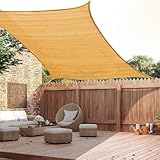 Petgrow Rechteckige Sonnensegel (mit festen Seilen) Hochwertiges Polyethylen hoher Dichte (HDPE) Sonnenschutz, atmungsaktiv, geeignet für Außenbereich, Terrasse, Balkon, Garten (3M×4M)