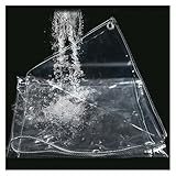 XINYUL wasserdichte Klare Plane Dicke Transparente Texturweich Regenschutz Abdeckplane Sicherumweltfreundlich Gute Wärmebeständig Keit Weich Leicht, 14 Größen (1.6x2m)