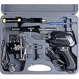 TOOLCRAFT SK 3000 Lötkolben-Set | 100W Schnell-Lötpistole | 30W Handlötkolben inkl. Dritte Hand | Entlötsaugpumpe | Im kompakten Lötkoffer für optimale Aufbewahrung.
