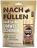 NESCAFÉ GOLD Original Nachfüllpack, löslicher Bohnenkaffee, Instant-Kaffee aus erlesenen Kaffeebohnen, koffeinhaltig, 1er Pack (1 x 150g)