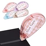 4 Stück Kleberoller Doppelseitiges Klebeband, Klebebänder Klebeband Roller Scrapbook Tape für Scrapbook, Fotos, Basteln