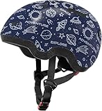 Lyefancy Kinderhelm für 1–8 Jahre, Kleinkindhelm für Säuglinge, Babys, bedruckte Charaktere, Kinder-Fahrradhelm für Jungen, Mädchen, Kinderhelme zum Radfahren, Roller, Skateboard, Skaten (Galaxy, XS