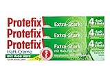 3x Protefix Haftcreme Aloe Vera Extra-Stark mit Nass-Haftkraft, 40-ml-Stück