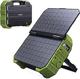 BROWEY Neues Upgrade Tragbare Power Station mit Solarpanel，12-40W eigenes Solarladepanel，614WH ，1000/2000W-Solargenerator für Outdoor-Camping， Caravaning und Notfallvorbereitungen.