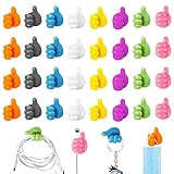 32 Stück Selbstklebende Daumenhaken Multifunktionale Handgestenhaken Silikon Kreativer Handgestenhaken wasserdichte Wandhaken Silikon Selbstklebend Wandhaken Plastikkleber Daumen Kabel Aufbewahrung