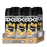 Axe Deodorant für Herren, Anti-Transpirant Gold, 150 ml, 6 Stück