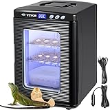 VEVOR Inkubator 25L Inkubator Reptilien wärmeschrank 5-60 ° C 220V für Bruteier, Schwarz