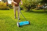 Gardena Classic Spindelmäher 400: Handrasenmäher mit 40cm Arbeitsbreite für bis zu 200 m² Rasenfläche, Messerwalze aus Qualitätsstahl, berührungslose Schneidetechnik, geräuscharm & präzise(4018-20)