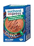 Suchard Express Nougat Choco & Hazelnut Biscuit Crisp, Trinkschokolade, 10x 15g Sticks, einzelne Tassen-Portionen, Heiß & Kalt genießen