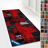 Moderner Wohnteppich mit Muster - maßgefertigter Teppichläufer - Meterware - Teppich Läufer für Küche, Flur & Wohnraum - Flurteppich - Küchenläufer (80 x 300 cm, Maraba)