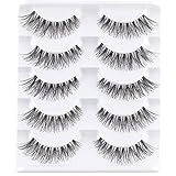 3D Falsche Wimpern,Natürliche Wimpern, Pure Handgemacht Natürlicher Look Flauschige Künstliche Wimpern,Multipack Strip Lashes (HS17-7)