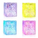 Nice Cube,Anti Stressbälle Ice,4 Ice Ball Anti Stress,Cubes Stressball,Eiswürfel zum Stressabbau,Knetwürfel