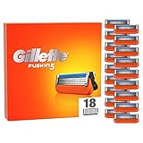 Gillette Fusion 5 Rasierklingen, Ersatzklingen für Nassrasierer Herren mit 5-fach Klinge, 18 Stück