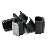 12 Stück Stuhlgleiter Freischwinger mit Filz SRLWMYI Filzgleiter für Schwingstühle Möbelgleiter Ø 24-25 mm, für Freischwinger Stühle Schützen Sie Fliesenböden Holzböden und Reduzieren Sie Lärm