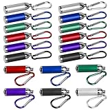 GBKDQQ 18 Stück Mini Taschenlampe Schlüsselanhänger, LED Taschenlampe Kinder, Farbige Schlüsselanhänger Taschenlampe, Kindertaschenlampe, Mini Taschenlampe für Kindergeburtstag Gastgeschenke