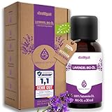DasXgut – Lavendelöl – [100% Naturrein] Bio Lavendelöl Zertifiziertes Lebensmittel – Ätherische Öle – für Diffusor – Duftöl – Lavendelöl Aromatherapie – Lavandula Angustifolia – Der Echte Lavendel
