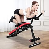 Bauchtrainer Bauchmuskeltrainer für Zuhause Multifunktionale Trainingsgerät für Ganzkörpertraining Abdominal Ab Machine mit LCD-Monitor Bauchmuskeltrainer Bauchmuskeltraining bis 150kg