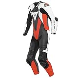 StormGuard - Wetterfest mit diesem CE-zertifizierten Motorradanzug, Weiß/Schwarz/Rot, XL