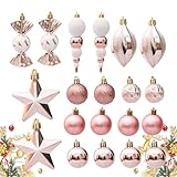 Weihnachtskugeln – Christbaumkugeln | Weihnachtskugeln | bruchsichere Christbaumkugeln für Weihnachtsdekorationen | Weihnachtsbaum Anhänger Kugeln für Weihnachten, Hochzeit