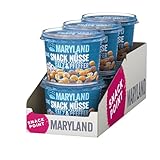 Maryland Snack Nüsse Salz & Pfeffer 275g Becher Vorratspack - Erdnüsse, Cashewkerne und Mandeln in Nussmischung - knackig-lecker gewürzt und geröstet - wiederverschließbarer Becher (6 x 275g)