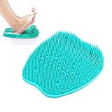 Basetousual Fußreiniger, Dusch Fußmassagegerät, Fußbürste Reinigung Massage, Dusch Fußmassagegerät Scrubber, ein Beruhigendes und Entspannendes Massage-Pad Zum Reinigen und Massieren der Füße