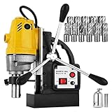 TEAYOC MD40 1100W elektrische magnetische Magnetbohrmaschine Bohrmaschine 11 Bohrer 550rpm