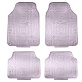 FH Group F14410BLACK Gummi-Fußmatten mit Metallic-Finish grau F14410CHARCOAL