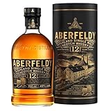 Aberfeldy 12 Jahre Single Malt Scotch Whisky, 40 Vol.-%, 70 cl/700 ml, Premium-Whisky, in vier verschiedenen Fassarten gereift