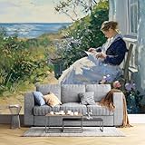 COSKTIARL Ölgemäldefiguren Muster Tapete - Mädchen Moderne Wasserdichte Selbstklebende Tapeten Für Küchen Badezimmer Wohnzimmer Schlafzimmer Wohnzimmer Wandaufkleber 150 X 105 Cm