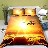 phonxia Bettwäsche 155x 220 Konvexe Wolke Bettbezug 155 x 220cm, Mikrofaser 3teilig Wohndekoration Bettwäsche-Sets mit 2 Kissenbezüge 80x80cm mit Reißverschluss